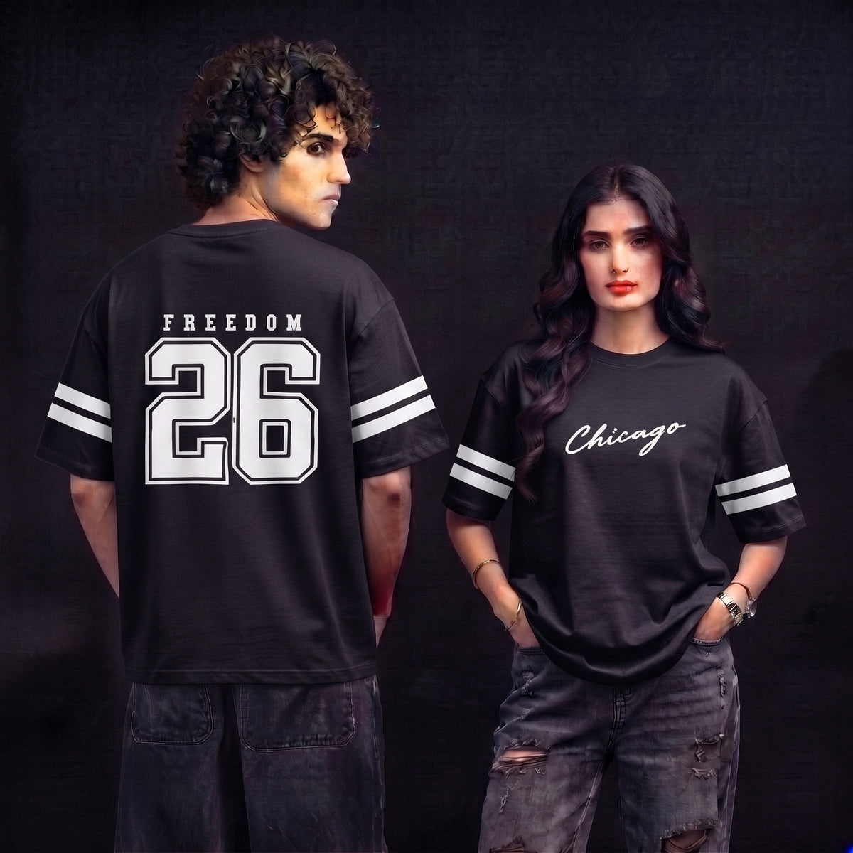 Chicago Freedom 26 Graphic Oversized T-Shirt