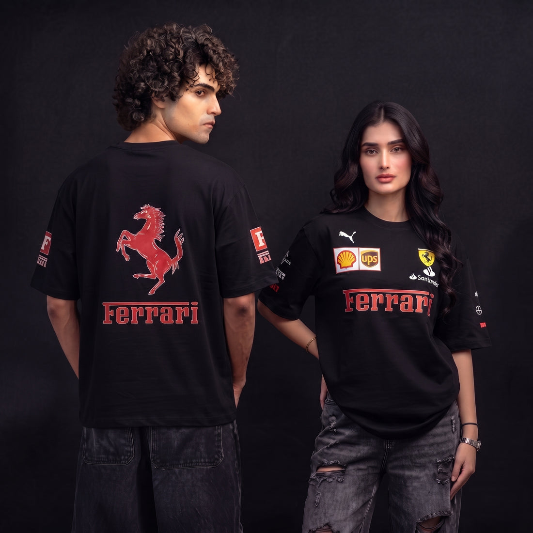 Ferrari Graphic Oversized T-Shirt