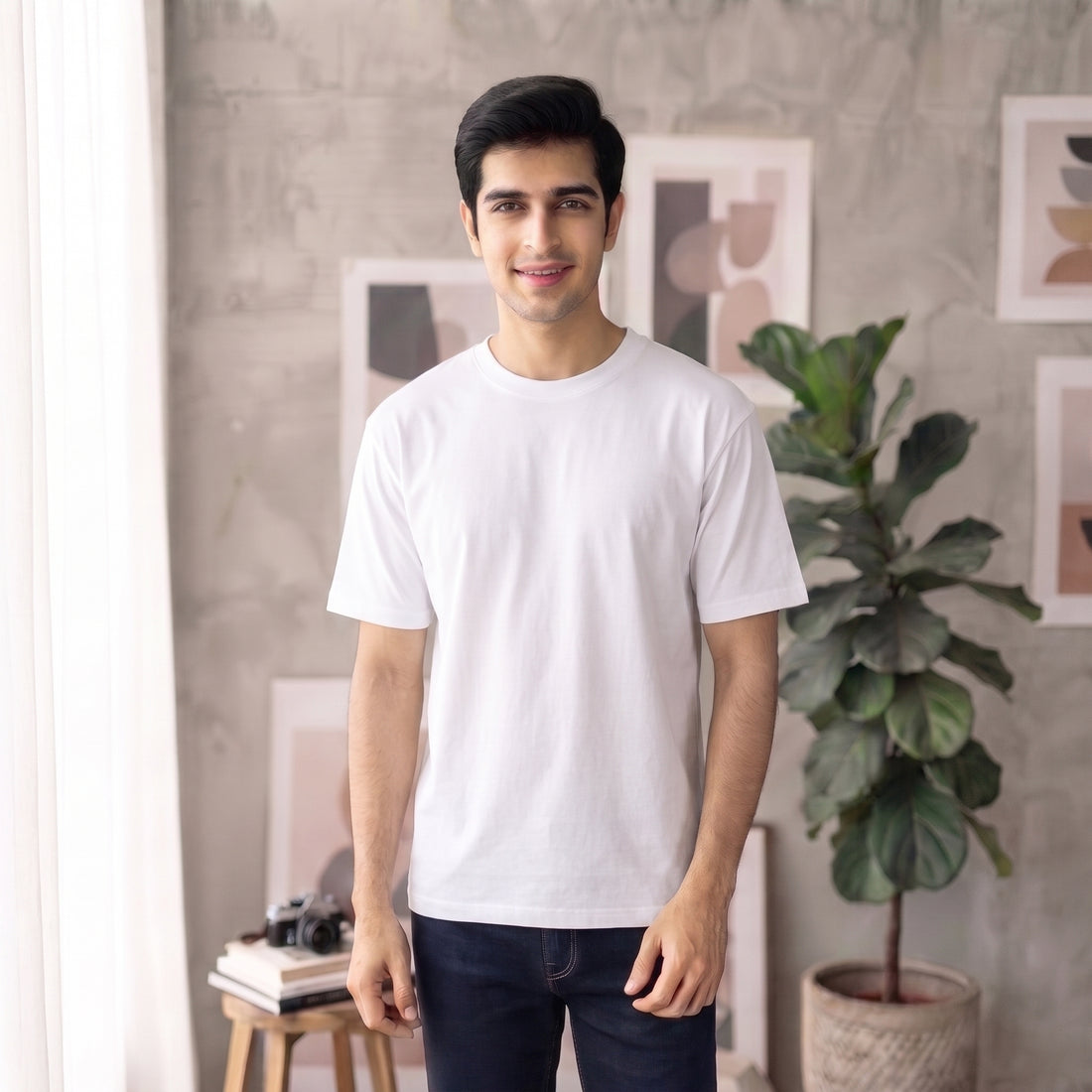 White Plain Oversized T-Shirt