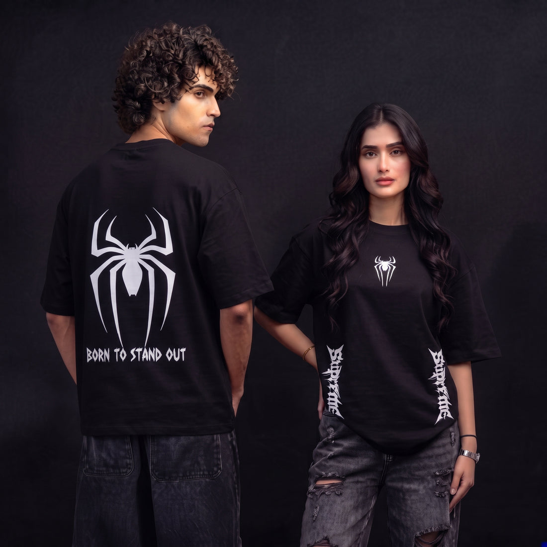 Spider Graphic Oversized T-Shirt